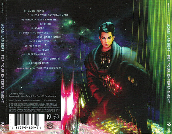 Adam Lambert : For Your Entertainment (CD, Album)