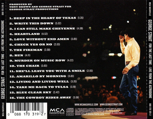 George Strait : For The Last Time - Live From The Astrodome (HDCD, Album)