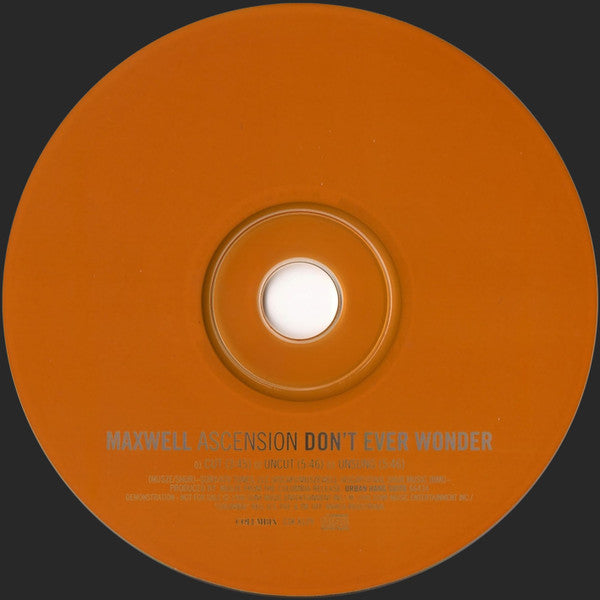 Maxwell : Ascension (Don't Ever Wonder) (CD, Single, Promo)