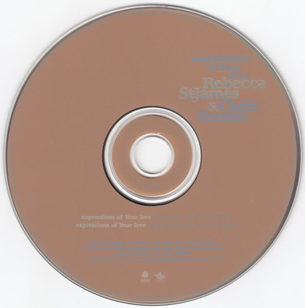 Rebecca St. James & Chris Tomlin : Expressions Of Your Love (CD, Single, Promo)