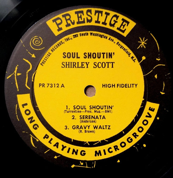 Shirley Scott With Stanley Turrentine : Soul Shoutin' (LP, Album, Mono)