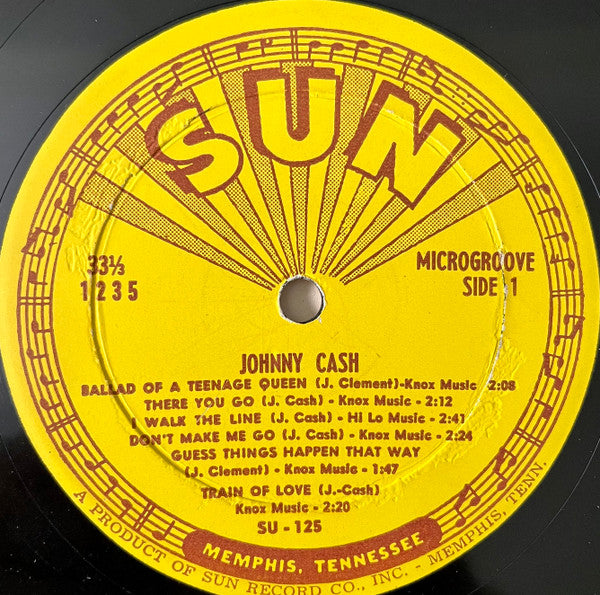 Johnny Cash : Sings The Songs That Made Him Famous (LP, Album, Mono)