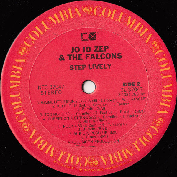 Jo Jo Zep And The Falcons : Step Lively (LP)