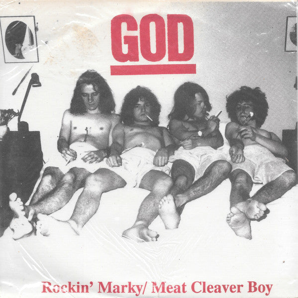God (6) : Rockin' Marky / Meat Cleaver Boy (7", Single, Lav)