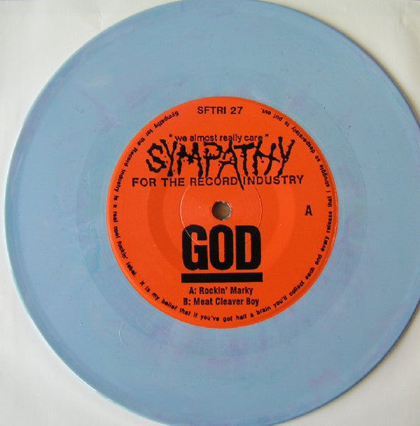 God (6) : Rockin' Marky / Meat Cleaver Boy (7", Single, Lav)