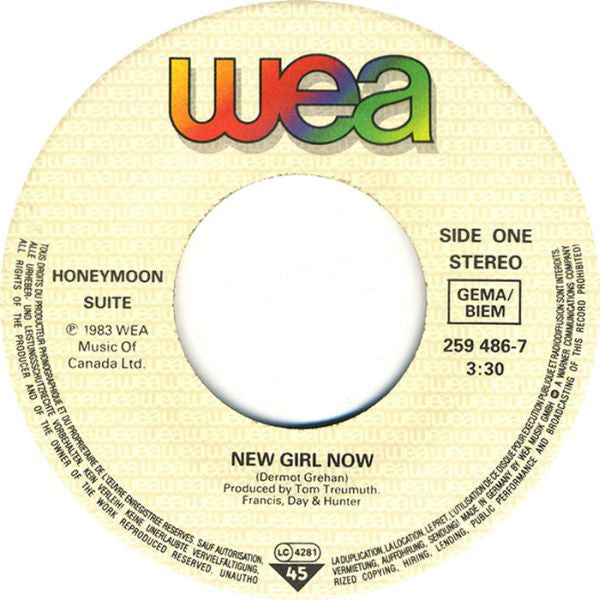 Honeymoon Suite : New Girl Now (7", Single)
