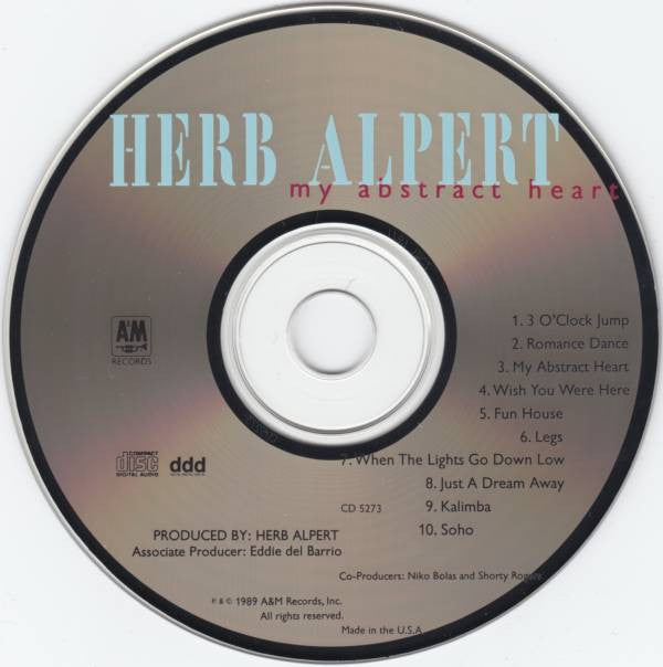 Herb Alpert : My Abstract Heart (CD, Album)