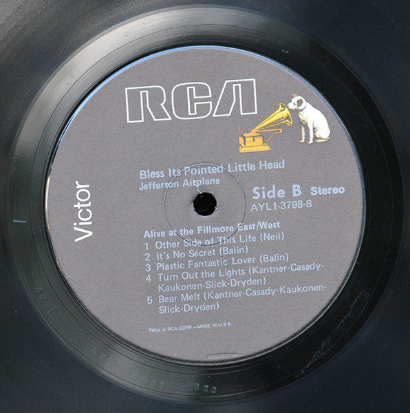 Jefferson Airplane : Bless Its Pointed Little Head (LP, Album, RE)
