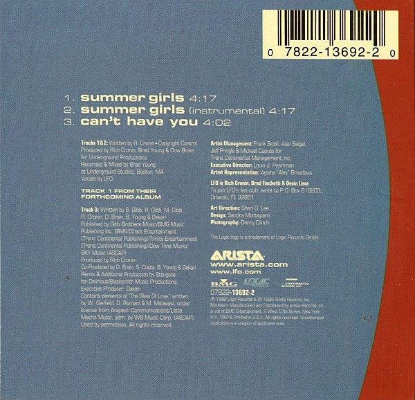Lyte Funkie Ones : Summer Girls (CD, Single)