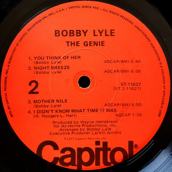 Bobby Lyle : The Genie (LP, Album, LA )