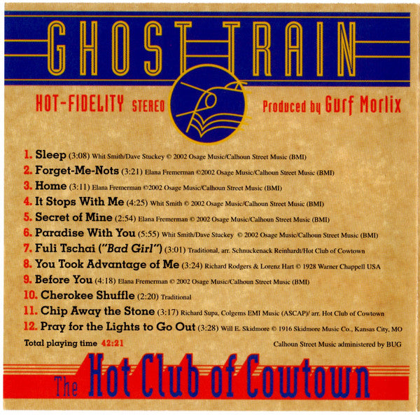 The Hot Club Of Cowtown : Ghost Train (CD, Album)