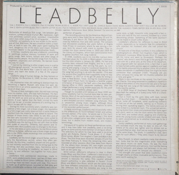 Leadbelly : Leadbelly (LP, Comp, RE)