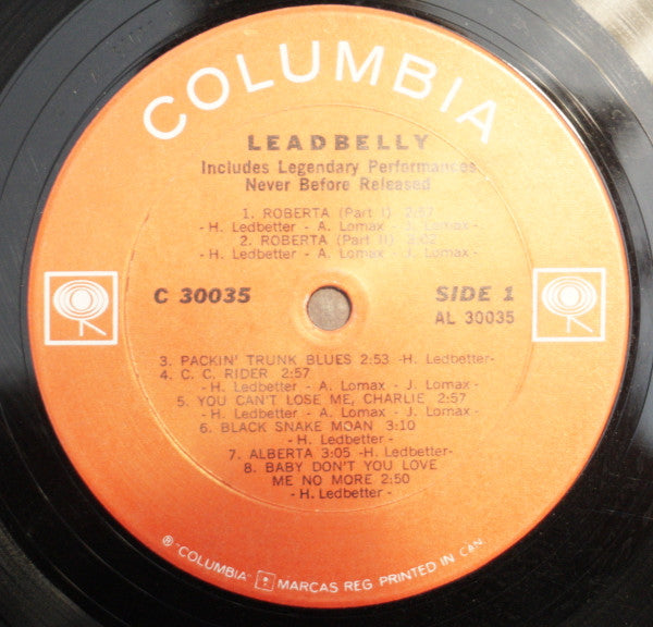 Leadbelly : Leadbelly (LP, Comp, RE)