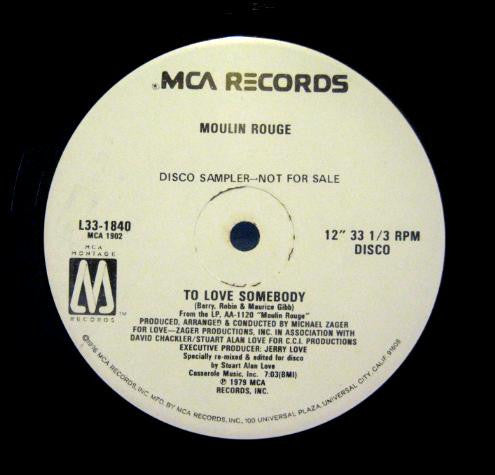 Moulin Rouge (2) : To Love Somebody (12", Promo)