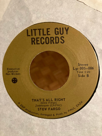 Stew Fargo : Country Gigolo (7", Single)