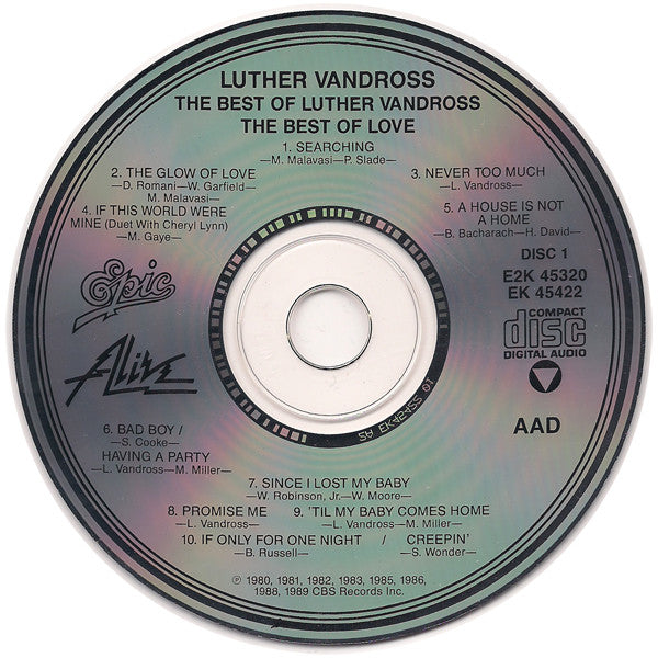 Luther Vandross : The Best Of Luther Vandross...The Best Of Love (2xCD, Comp, RM)