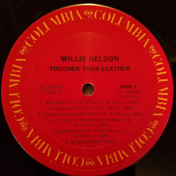 Willie Nelson : Tougher Than Leather (LP, Album)