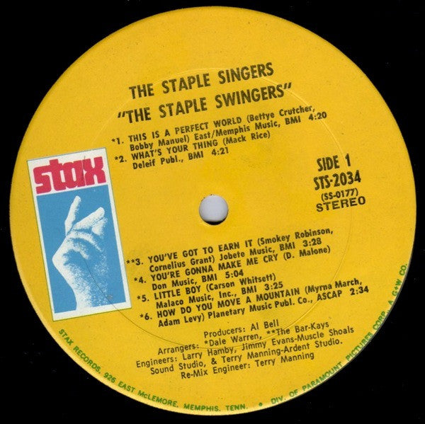 The Staple Singers : The Staple Swingers (LP, Album)
