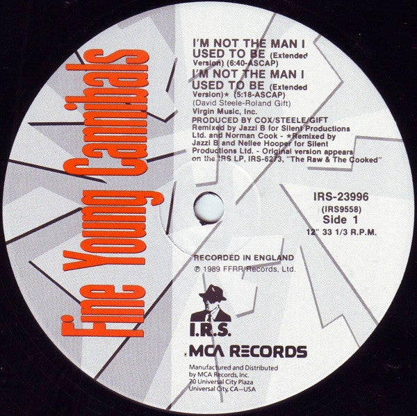 Fine Young Cannibals : I'm Not The Man I Used To Be (12", Single)
