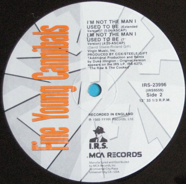 Fine Young Cannibals : I'm Not The Man I Used To Be (12", Single)