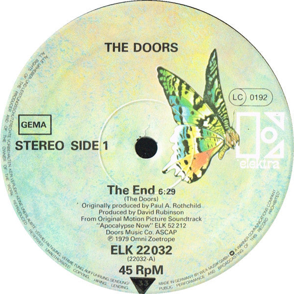 The Doors : The End (12", Ltd, Gre)