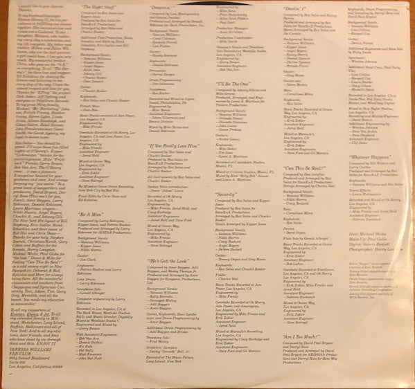 Vanessa Williams : The Right Stuff (LP, Album, 49)