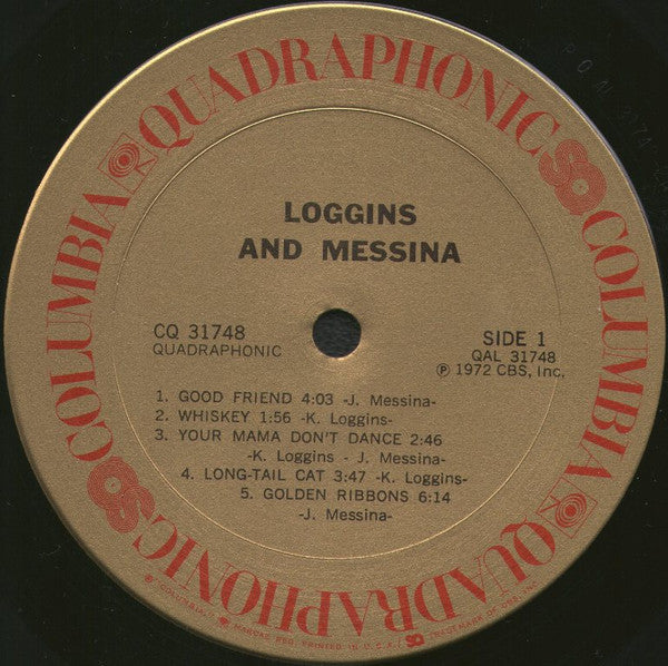 Loggins And Messina : Loggins And Messina (LP, Album, Quad, Ter)