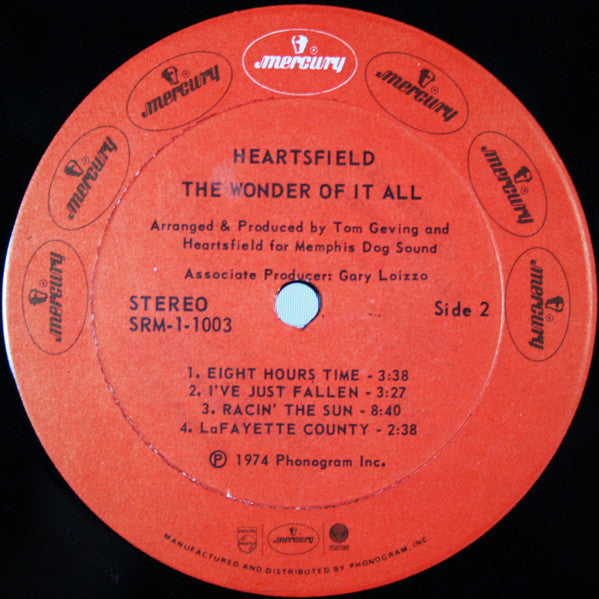 Heartsfield : The Wonder Of It All (LP, Album, PRC)