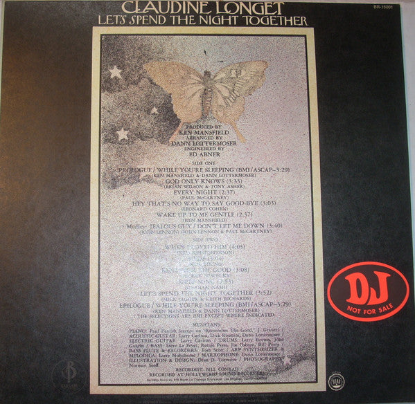 Claudine Longet : Let's Spend The Night Together (LP, Promo)