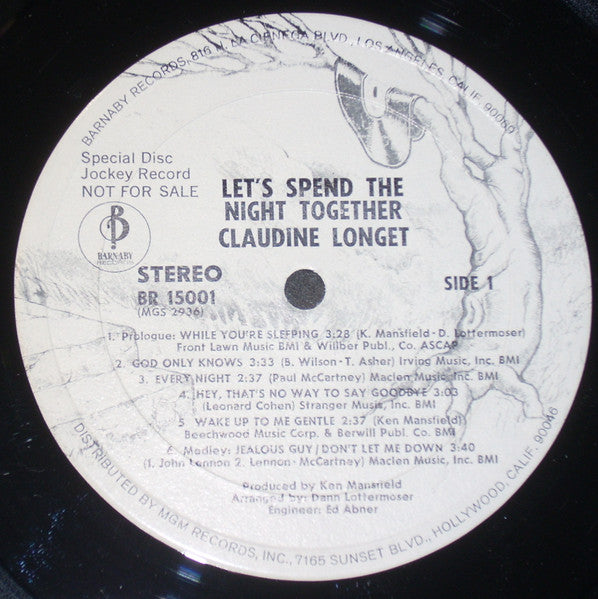 Claudine Longet : Let's Spend The Night Together (LP, Promo)