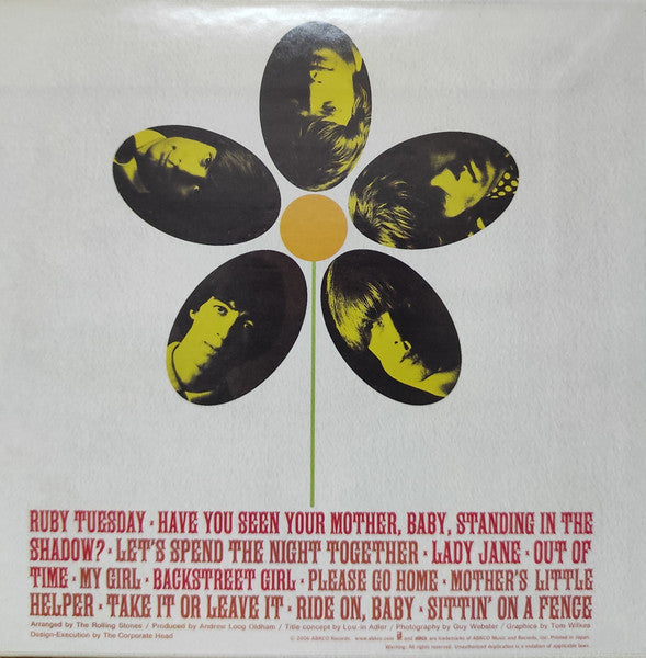 The Rolling Stones : Flowers (CD, Comp, Promo, RE, RM, Pap)