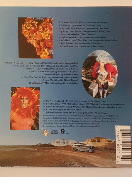 Various : The Adventures Of Priscilla: Queen Of The Desert (Original Motion Picture Soundtrack) (CD, Comp, RP)