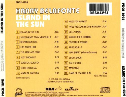 Harry Belafonte : Island In The Sun (CD, Album, Comp)