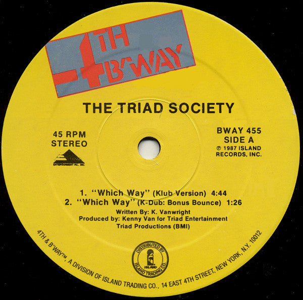 The Triad Society : Which Way (12")