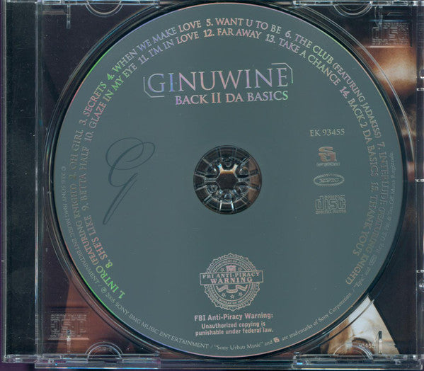 Ginuwine : Back II Da Basics (CD, Album)