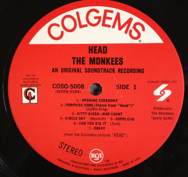 The Monkees : Head (LP, Album, Ind)