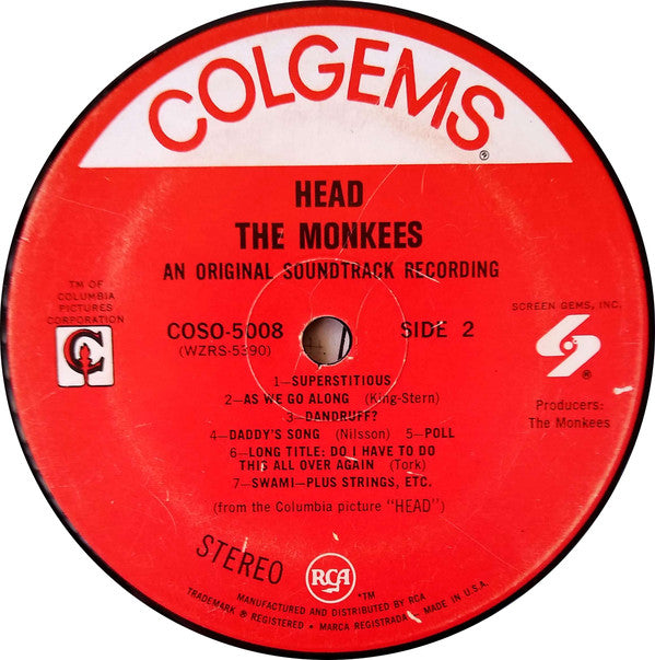 The Monkees : Head (LP, Album, Ind)