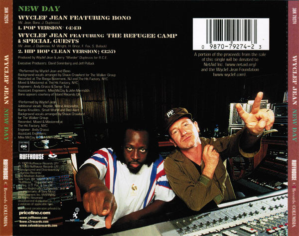 Wyclef Jean Featuring Bono : New Day (CD, Single)