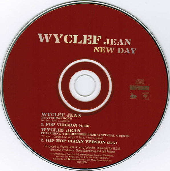 Wyclef Jean Featuring Bono : New Day (CD, Single)