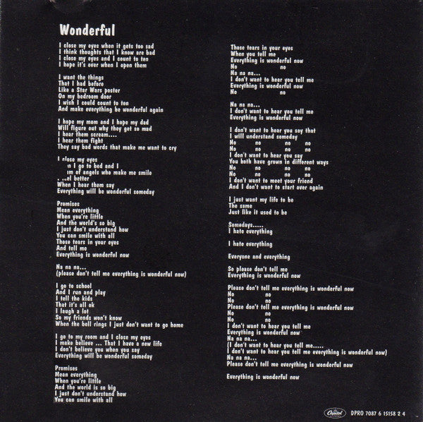 Everclear : Wonderful (CD, Single, Promo)