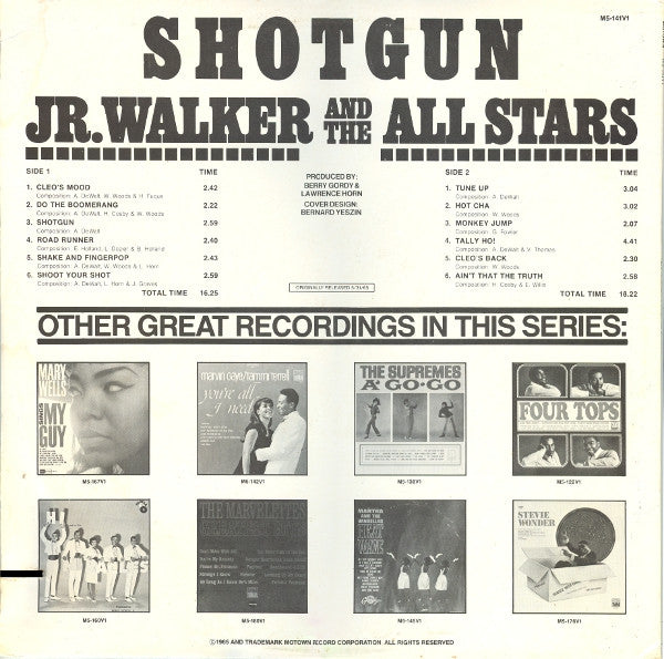 Junior Walker & The All Stars : Shotgun (LP, Album, RE)