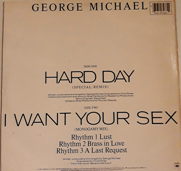 George Michael : Hard Day (Special Remix) (12")
