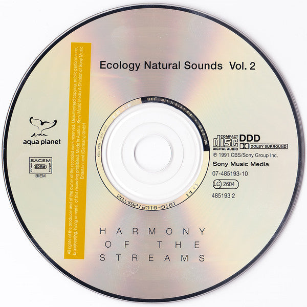 No Artist : Harmony Of The Streams (CD, Album, RE)