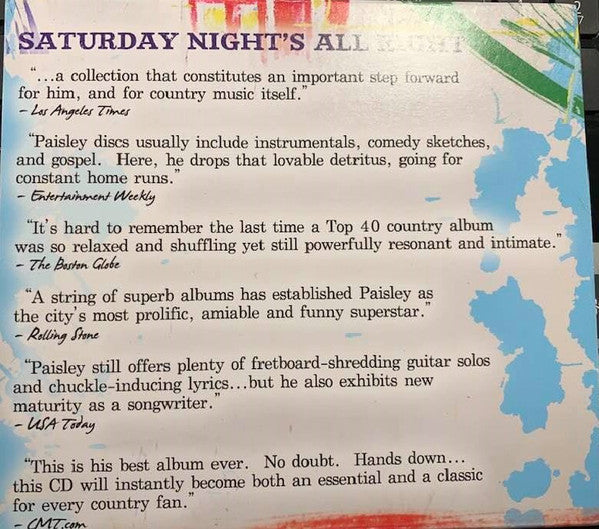 Brad Paisley : American Saturday Night (CD, Album)