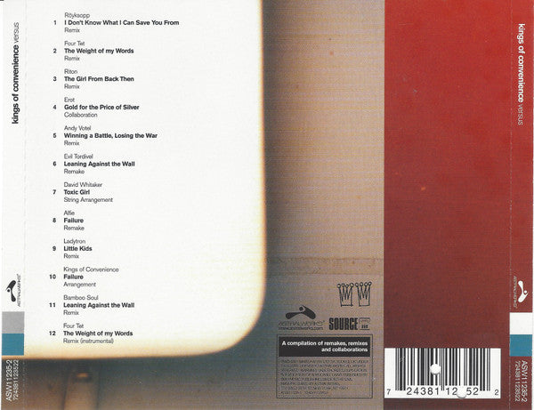 Kings Of Convenience : Versus (CD, Comp)