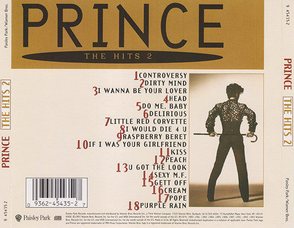 Prince : The Hits 2 (CD, Comp, ARC)
