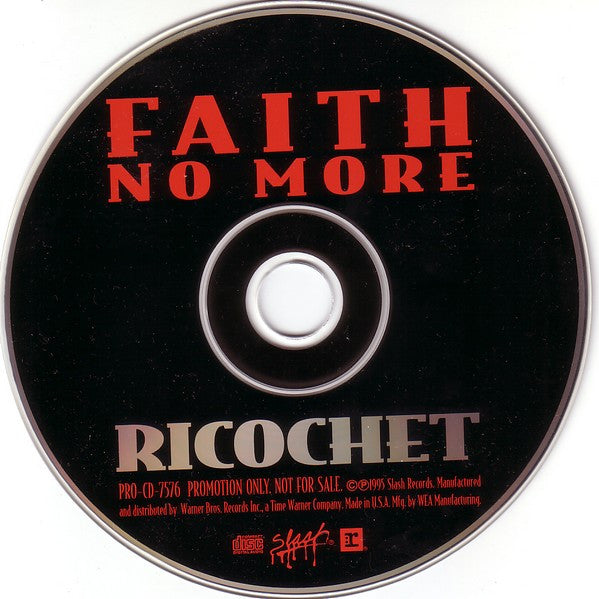 Faith No More : Ricochet (CD, Single, Promo)