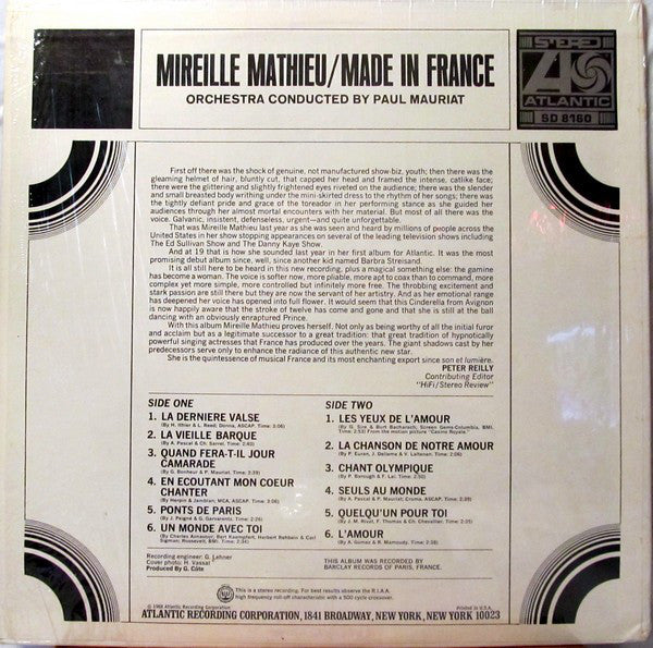 Mireille Mathieu : Made In France (LP, Album)