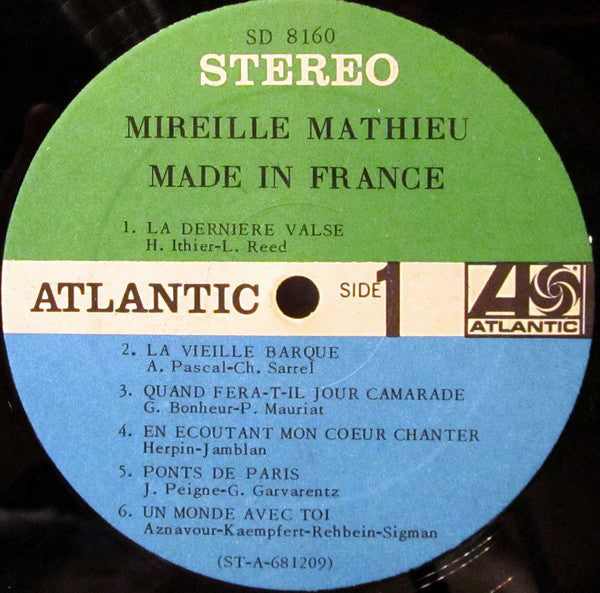Mireille Mathieu : Made In France (LP, Album)