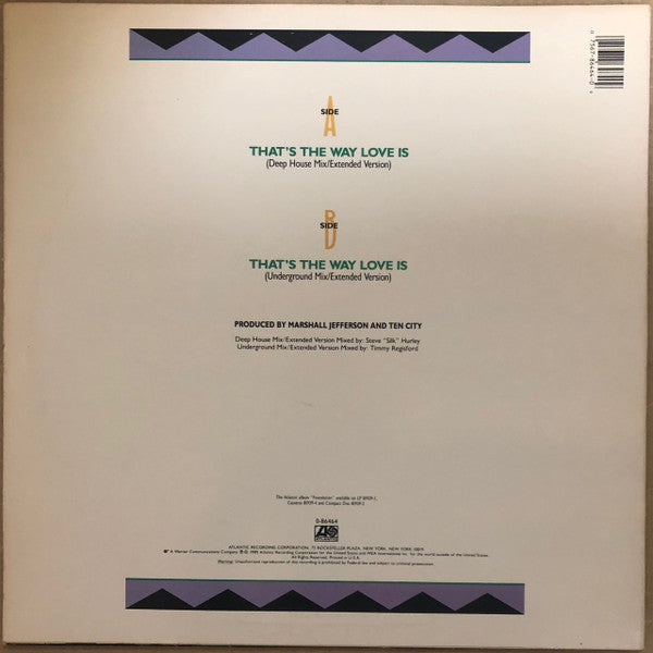 Ten City : That's The Way Love Is (12", Pic)